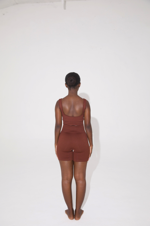Chocolate | Crop Top + Shorts